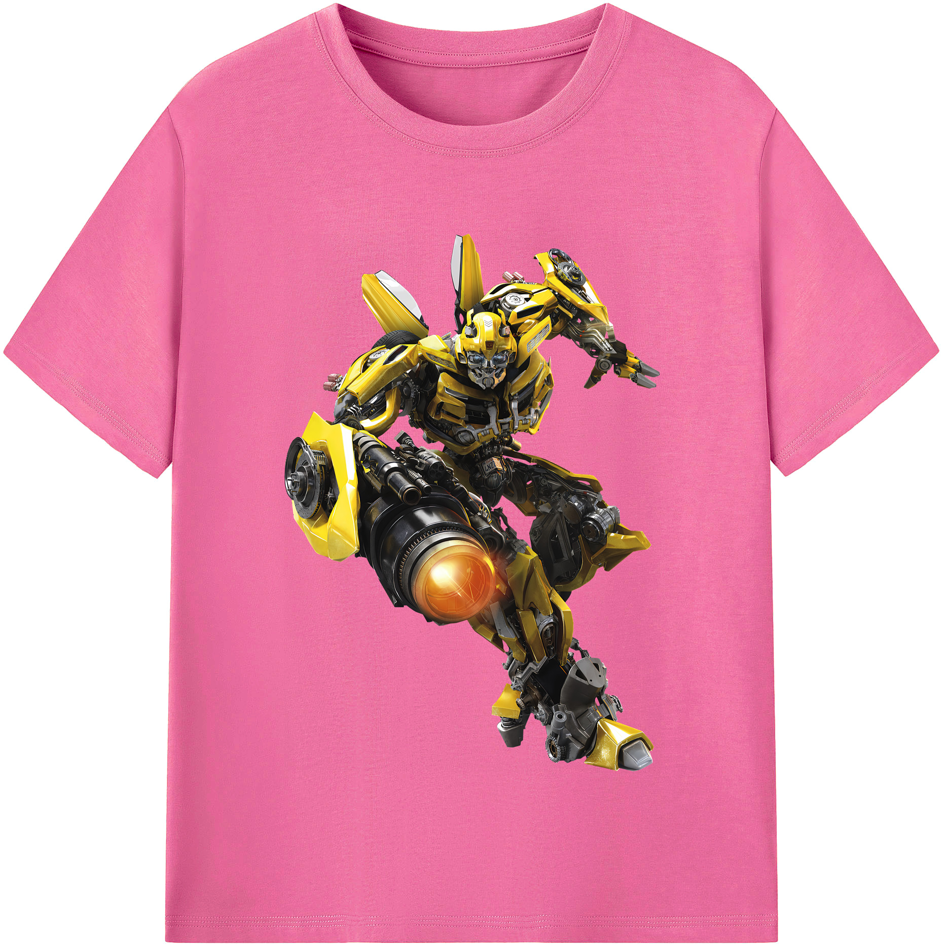 （画像用） Transformers トランスフォーマー レディースカジュアルプリントTシャツ（綿100％）